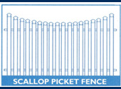 Scallop Picket Fence
